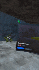 a screenshot of a game called banana parkour on a computer screen