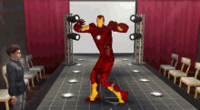 Avengers Sims Iron Man Robot GIF - Avengers Sims Iron Man Robot Tony Stark GIFs