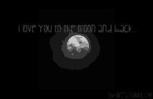 Love You To The Moon GIF