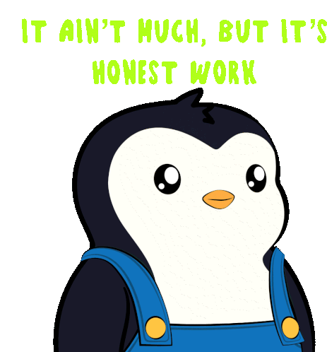 Work Penguin Sticker - Work Penguin Farm Stickers