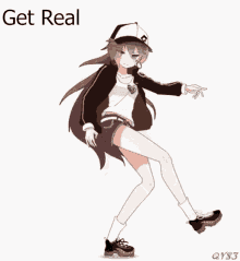 get real go crazy anime dancing dancing girl meme
