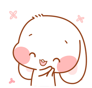 Happy Cute Sticker - Happy Cute Rabbit Stickers