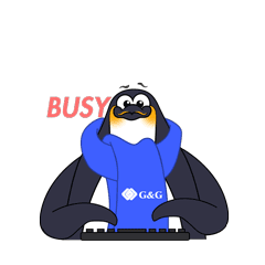 Busy G&G Sticker - Busy G&G Penguin Stickers