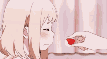 anime strawberry cute adorable bite