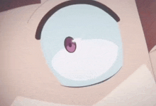 a close up of a person 's eye with a purple eye
