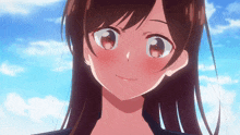 chizuru mizuhara rent a girlfriend anime kanojo okarishimasu smile