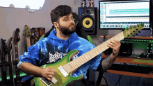Playing The Guitar Andrew Baena GIF - Playing The Guitar Andrew Baena Ohms GIFs