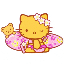 Hello Kitty Tropical GIF - Hello Kitty Tropical Tropicalcore GIFs