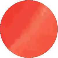 a pixel art of a red circle with a white border