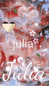 a picture of a castle with the name julia