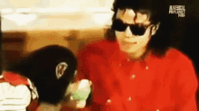 Michael Jackson And Bubbles GIF
