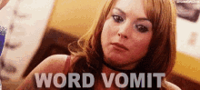 Word Vomit Mean Girls GIF