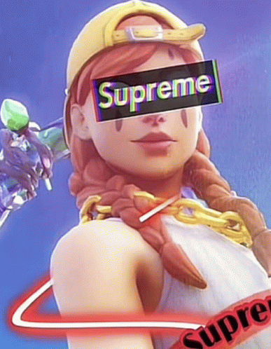 Supreme Aura, cool, fortnite, HD phone wallpaper