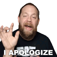 I Apologize Ryan Bruce Sticker - I Apologize Ryan Bruce Fluff Stickers
