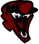 a cartoon drawing of a person 's face with a hat on and a mouth open .