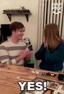 Yes Happily GIF - Yes Happily Marriage Proposal GIFs
