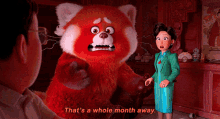 Turning Red Mei Lee GIF - Turning Red Mei Lee Thats A Whole Month Away GIFs