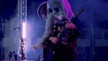 Guitar Playing Guitarist GIF - Guitar Playing Guitarist Elephant Playing GIFs