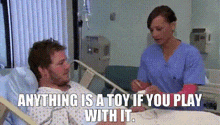 Parks And Rec Andy Dwyer GIF - Parks And Rec Andy Dwyer Anything’s A Toy If You Play With It GIFs