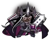 a cartoon character with a crown and a sword