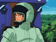 a drawing of a man in a helmet with the number 51 on his chest