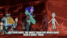 Rick And Morty The Ghost Train Guy GIF
