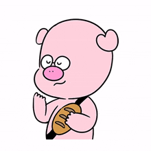 pig pink piggy cute brag