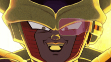 a close up of a cartoon character with glasses on his face