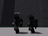 a video game character named rc_pe3hr is standing in front of a brick wall