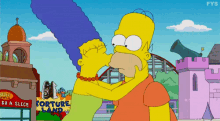 thesimpsons kiss marge homer