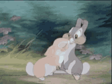 Kissing Thumper Thumping GIF - Kissing Thumper Thumping Bambi GIFs