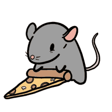 mouse pizza sticket sticker