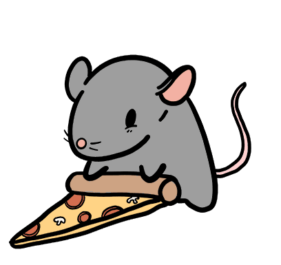 Mouse Pizza Sticker - Mouse Pizza Sticket Stickers