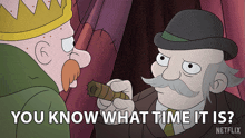 You Know What Time It Is King Zog GIF - You Know What Time It Is King Zog John Dimaggio GIFs