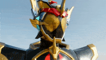 a close up of a robot with a helmet and goggles