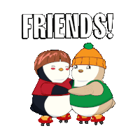 Friends Hug Sticker - Friends Hug Best Stickers
