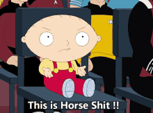 bh187 family guy stewie stewie griffin this is horse shit