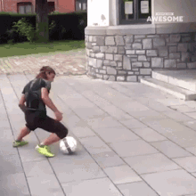 Ball Tricks People Are Awesome GIF - Ball Tricks People Are Awesome Stunt GIFs