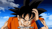 Goku Dragon Ball GIF - Goku Dragon Ball Im Not Done Yet GIFs