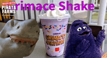 Shark Puppet Grimace Shake GIF - Shark Puppet Grimace Shake Grimace Shake Death GIFs