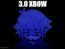 a drawing of a person with the words 3.0 xbow written above it