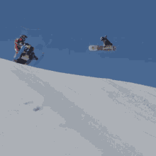 Jumping Over The Hill Red Bull GIF - Jumping Over The Hill Red Bull Snowboarding GIFs
