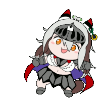 a cartoon of a girl wearing a knight 's helmet
