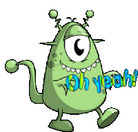 Oh Yeah Gif Animated Monster Stickers Sticker