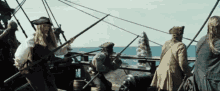 The Black Pearl Defends Against The Kraken Pirates Of The Caribbean Dead Mans Ches GIF - The Black Pearl Defends Against The Kraken Pirates Of The Caribbean Dead Mans Ches Weve Held Fire Long Enough GIFs