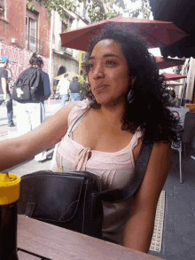 Curly Girl Smile GIF - Curly Girl Smile Beer GIFs