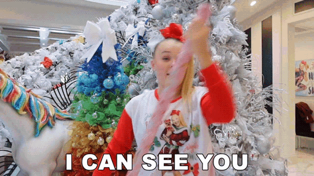 I Can See You Jojo Siwa GIF - I Can See You Jojo Siwa Its Jojo Siwa