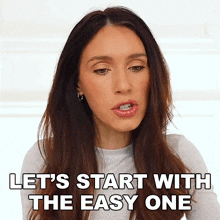 Let'S Start With The Easy One Shea Whitney GIF - Let'S Start With The Easy One Shea Whitney Let'S Start With The Simplest One GIFs