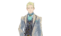a man in a suit and tie is waving his arms in the air