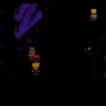 a video game character says hello and good bye .